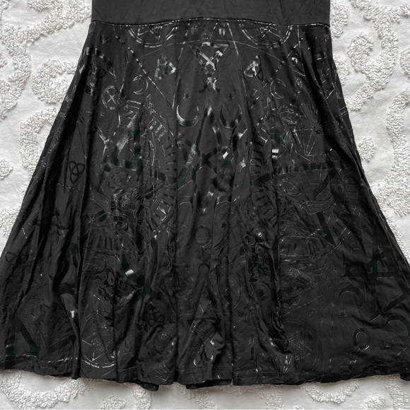Killstar Occult Symbols Skater Dress xs Black - Picture 7 of 10